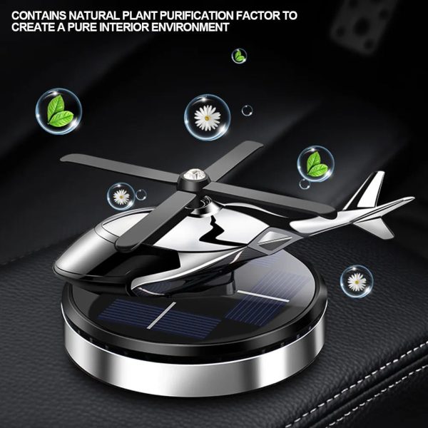 Solar Helicopter With Car Fragrance.